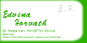 edvina horvath business card